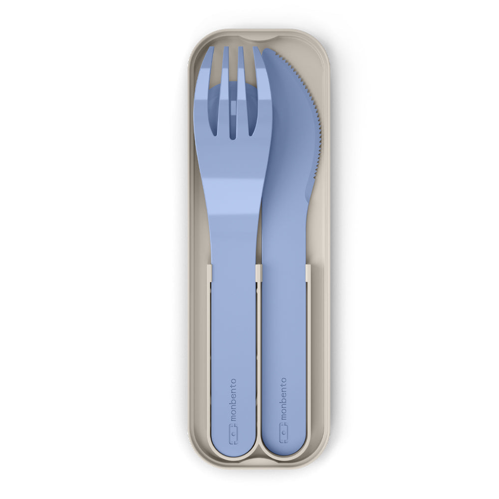 Monbento Mb Pocket Plastic Cutlery Set - Colour Blue Infinity V398-MO-24050028