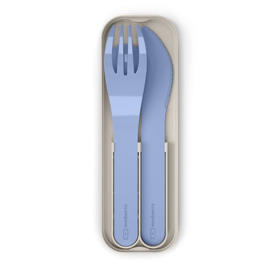 Monbento Mb Pocket Plastic Cutlery Set - Colour Blue Infinity V398-MO-24050028