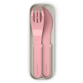 Monbento Mb Pocket Plastic Cutlery Set - Colour Pink Blush V398-MO-24050029