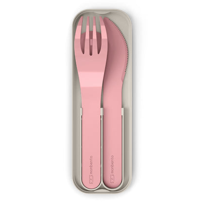 Monbento Mb Pocket Plastic Cutlery Set - Colour Pink Blush V398-MO-24050029