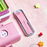 Monbento Mb Pocket Plastic Cutlery Set - Colour Pink Blush V398-MO-24050029