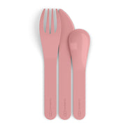 Monbento Mb Pocket Plastic Cutlery Set - Colour Pink Blush V398-MO-24050029
