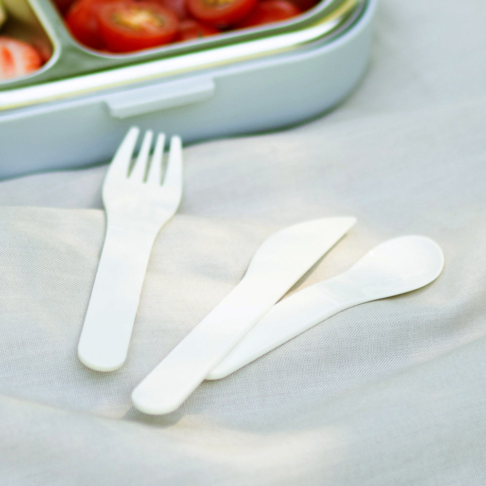Monbento Mb Pocket Plastic Cutlery Set - Colour Natural V398-MO-24050046