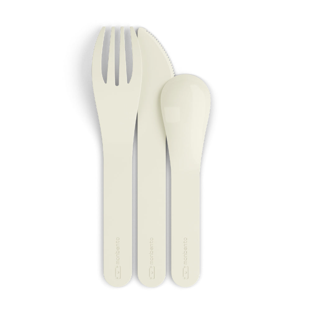 Monbento Mb Pocket Plastic Cutlery Set - Colour Natural V398-MO-24050046