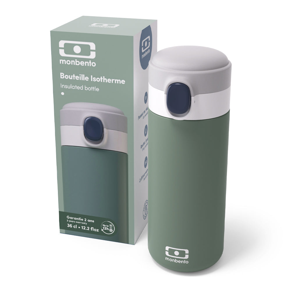 Monbento Mb Pop Insulated Bottle - Green Natural V398-MO-36330044