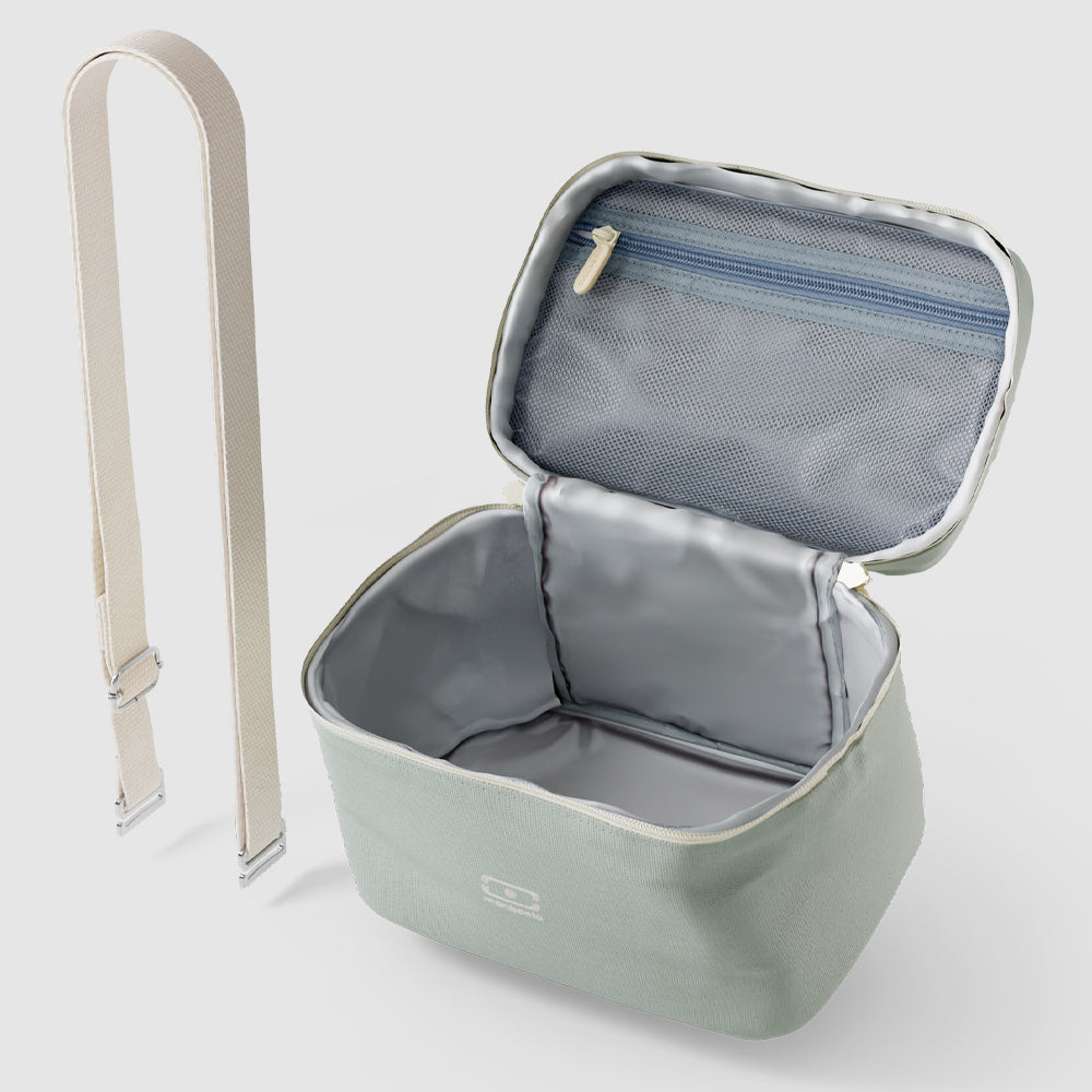 Monbento Arctic Insulated Cooler Lunch Bag - Green Natural V398-MO-39420044