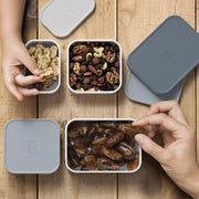 Monbento MB Extra Bento Box Containers - Grey Blue Mix V398-MO-41190011