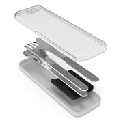 Monbento Mb Slim Box Stainless Steel Cutlery Set - Trio Knife - Black V398-MO-50300002