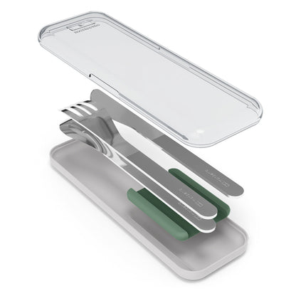 Monbento Mb Slim Box - Trio Knife - Green Natural V398-MO-50300044