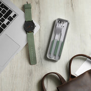 Monbento Mb Slim Box - Trio Knife - Green Natural V398-MO-50300044