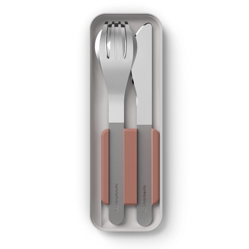 Monbento Mb Slim Box - Trio Knife - Rosa Moka V398-MO-50300067
