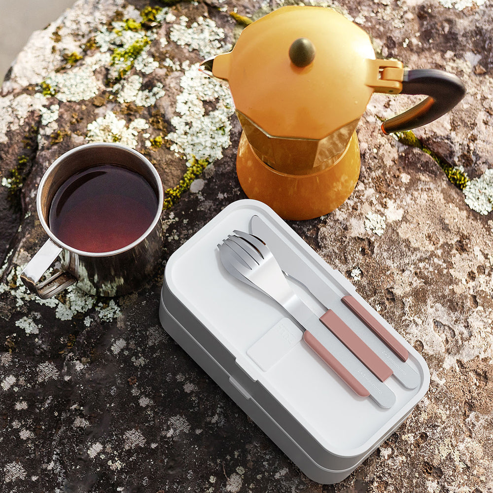 Monbento Mb Slim Box - Trio Knife - Rosa Moka V398-MO-50300067