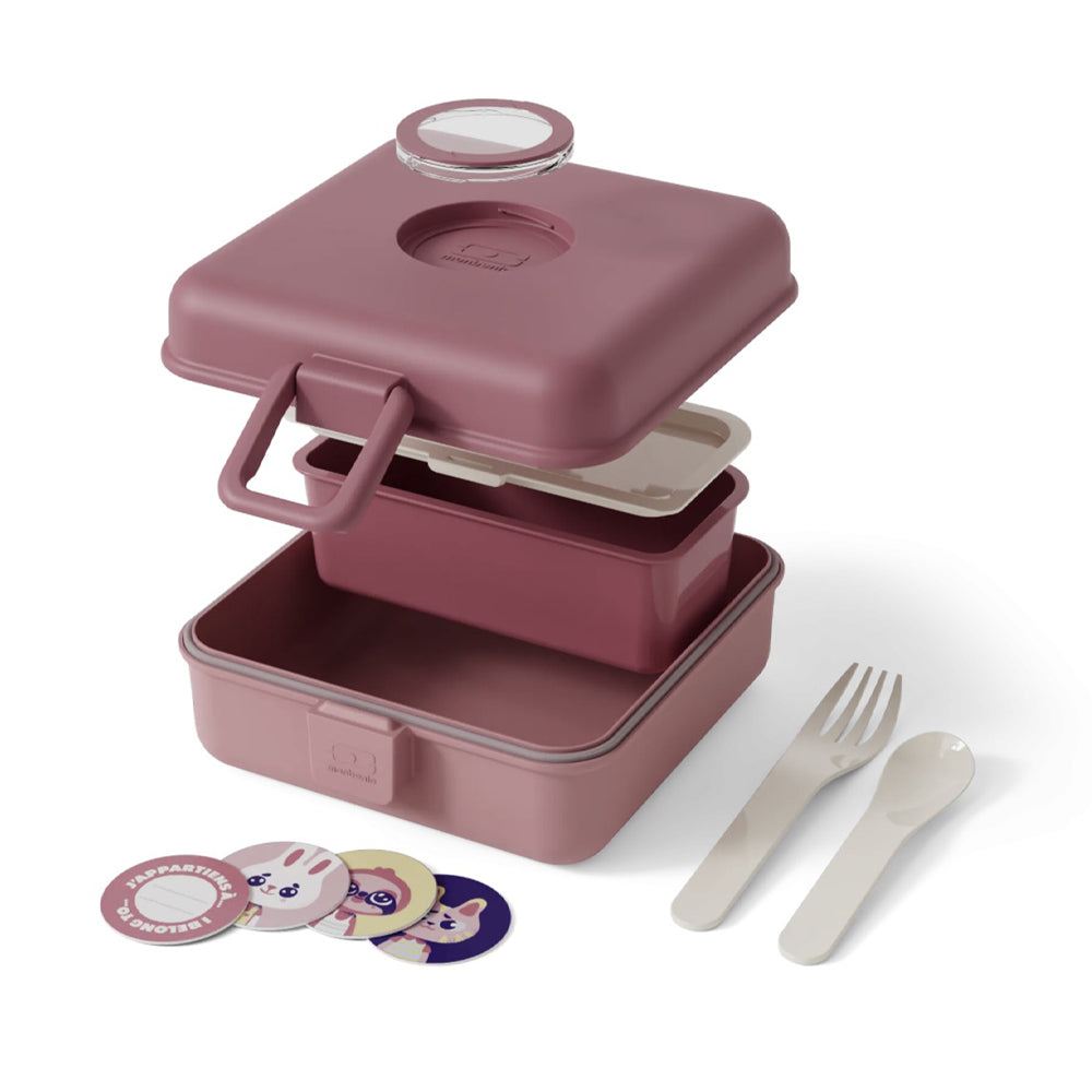 Monbento Mb Sandwich Lunch Box Snacky - Pink Blush V398-MO-81010029