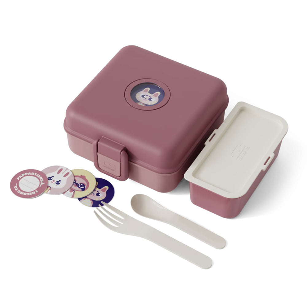 Monbento Mb Sandwich Lunch Box Snacky - Pink Blush V398-MO-81010029