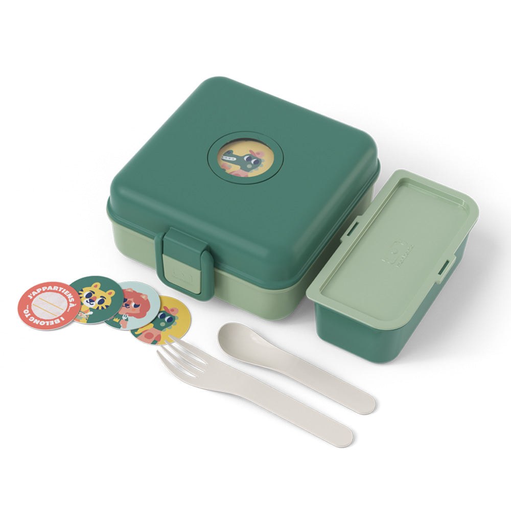 Monbento Mb Sandwich Lunch Box Snacky - Green Forest V398-MO-81010065