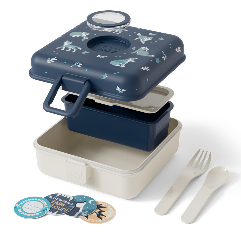 Monbento Mb Sandwich Lunch Box Snacky - Wolf V398-MO-81014125
