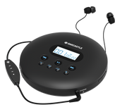 Majority Oakcastle CD100 Bluetooth Portable CD Player - Black V398-MY-1000000146