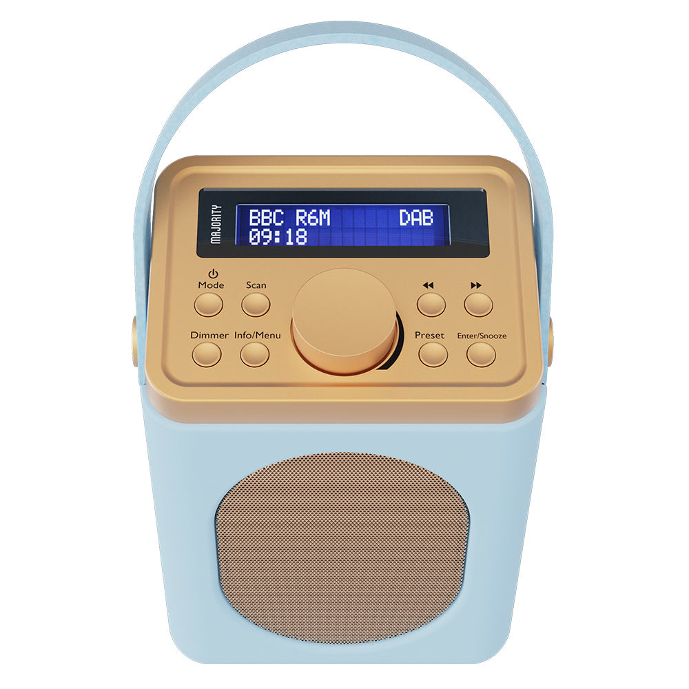 Majority Little Shelford Bluetooth & DAB Radio with Bluetooth-Duck Egg V398-MY-1000002721