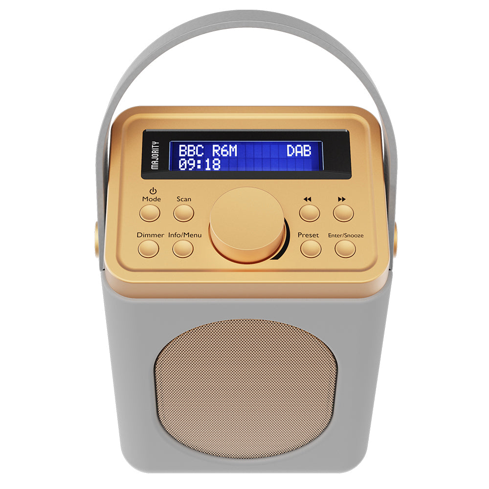 Majority Little Shelford Bluetooth & DAB Radio with Bluetooth-Grey V398-MY-1000002722