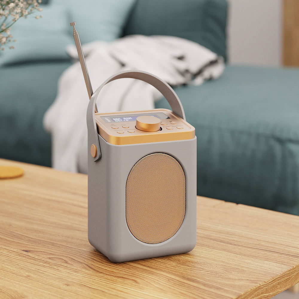 Majority Little Shelford Bluetooth & DAB Radio with Bluetooth-Grey V398-MY-1000002722