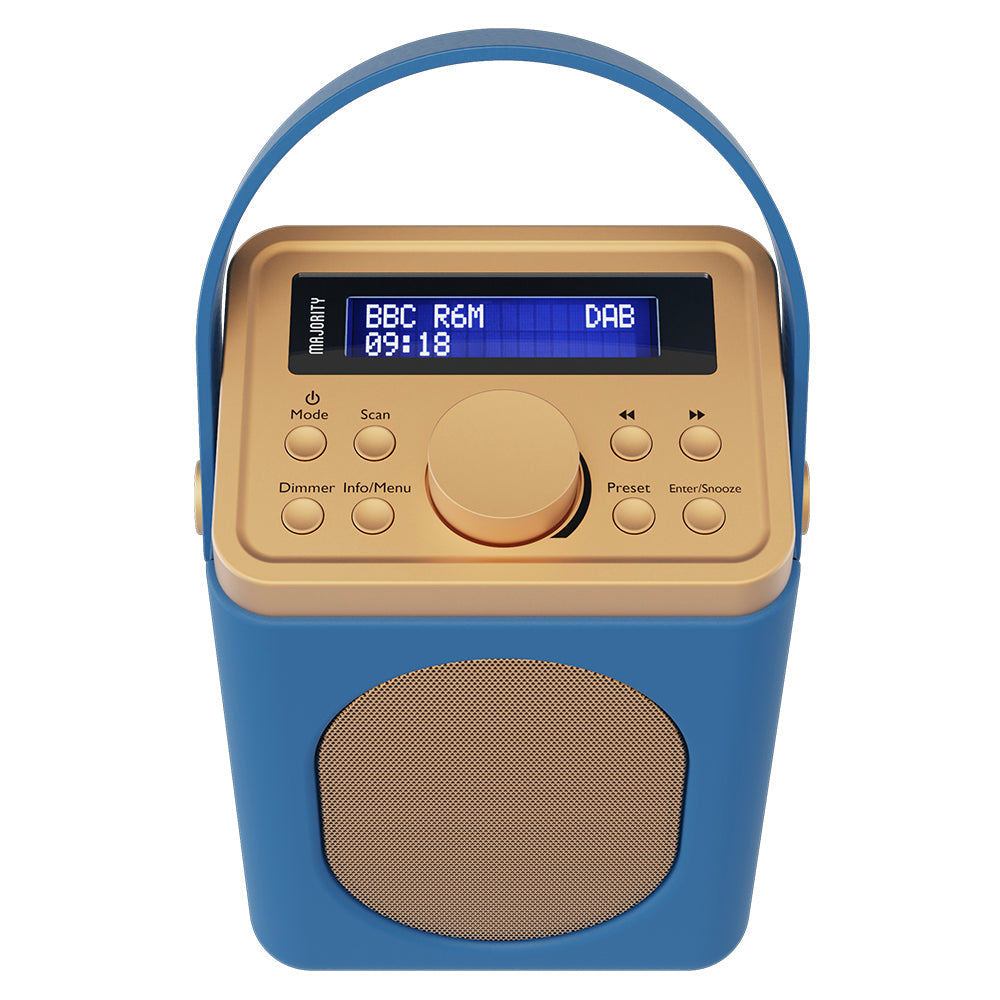 Majority Little Shelford Bluetooth & DAB Radio with Bluetooth-Midnight Blue V398-MY-1000002723