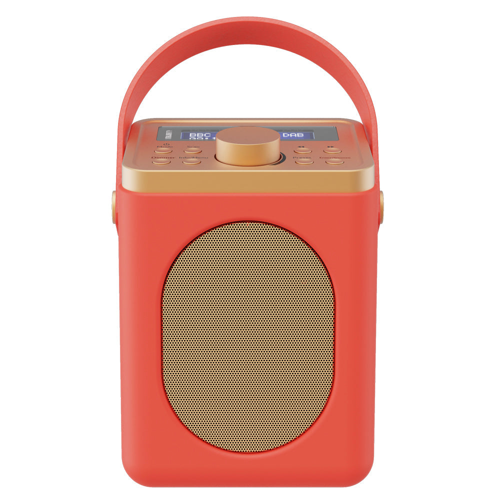 Majority Little Shelford Bluetooth & DAB Radio with Bluetooth-Red V398-MY-1000002724