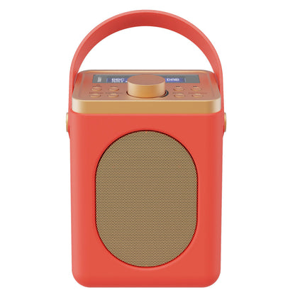 Majority Little Shelford Bluetooth & DAB Radio with Bluetooth-Red V398-MY-1000002724