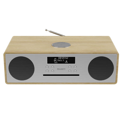 Majority Oakington Bluetooth, DAB Radio & CD Player-Oak V398-MY-1000002728