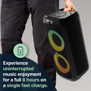 Majority P300 - Party Speaker 300W Bluetooth Karaoke-DJ-Party-PA System - Black V398-MY-1000002884