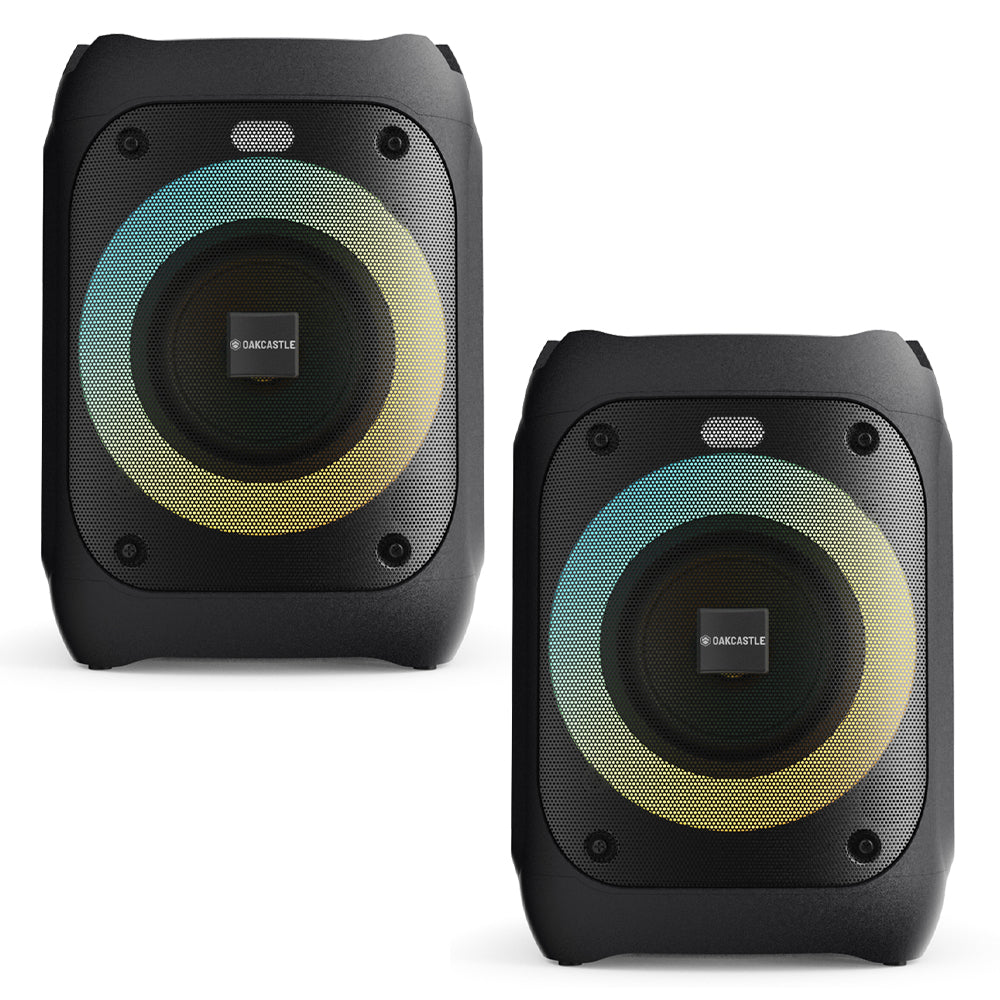 Majority PS100 - Bundled Party Speaker 40w Bluetooth Karaoke-DJ-Party-PA System - Black V398-MY-1000002979-2P