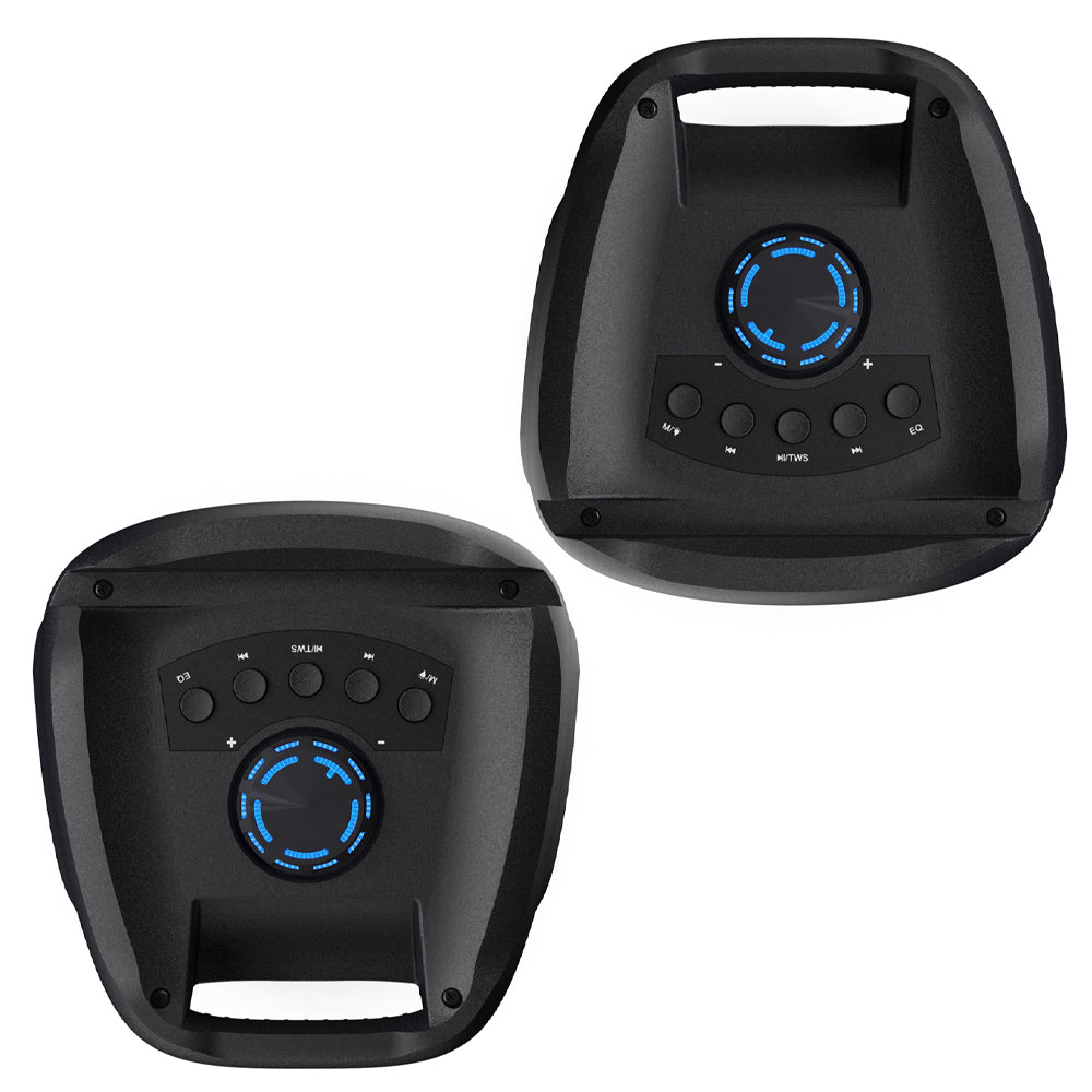 Majority PS100 - Bundled Party Speaker 40w Bluetooth Karaoke-DJ-Party-PA System - Black V398-MY-1000002979-2P