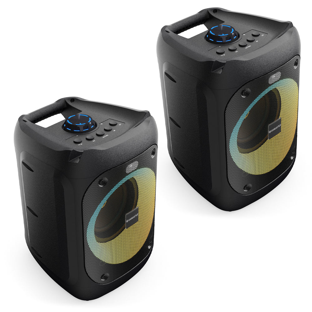 Majority PS100 - Bundled Party Speaker 40w Bluetooth Karaoke-DJ-Party-PA System - Black V398-MY-1000002979-2P
