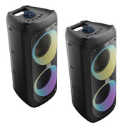 Majority PS200 -Bundled Party Speaker 100w Bluetooth Karaoke-DJ-Party-PA System - Black V398-MY-1000002980-2P