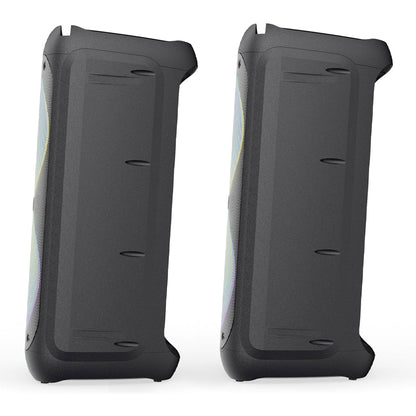 Majority PS200 -Bundled Party Speaker 100w Bluetooth Karaoke-DJ-Party-PA System - Black V398-MY-1000002980-2P