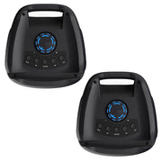 Majority PS200 -Bundled Party Speaker 100w Bluetooth Karaoke-DJ-Party-PA System - Black V398-MY-1000002980-2P