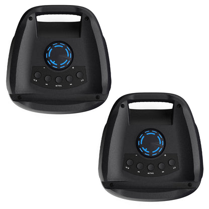 Majority PS200 -Bundled Party Speaker 100w Bluetooth Karaoke-DJ-Party-PA System - Black V398-MY-1000002980-2P