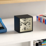 Newgate Cube Mantel Clock-Black V398-NG-ALMCUB252K