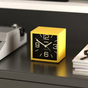 Newgate Cube Mantel Clock-Citrus Yellow V398-NG-ALMCUB358CY