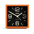 Newgate Cube Mantel Clock-Pumpkin Orange V398-NG-ALMCUB358PO