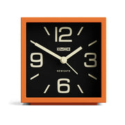 Newgate Cube Mantel Clock-Pumpkin Orange V398-NG-ALMCUB358PO