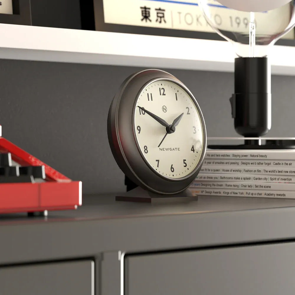 Newgate Pacific Mantel Clock-Graphite V398-NG-ALMPAC13MGR