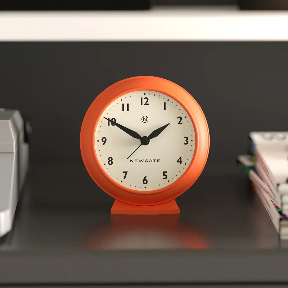 Newgate Pacific Mantel Clock-Pumpkin Orange V398-NG-ALMPAC13PO