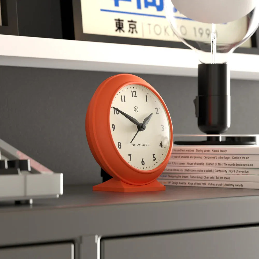 Newgate Pacific Mantel Clock-Pumpkin Orange V398-NG-ALMPAC13PO