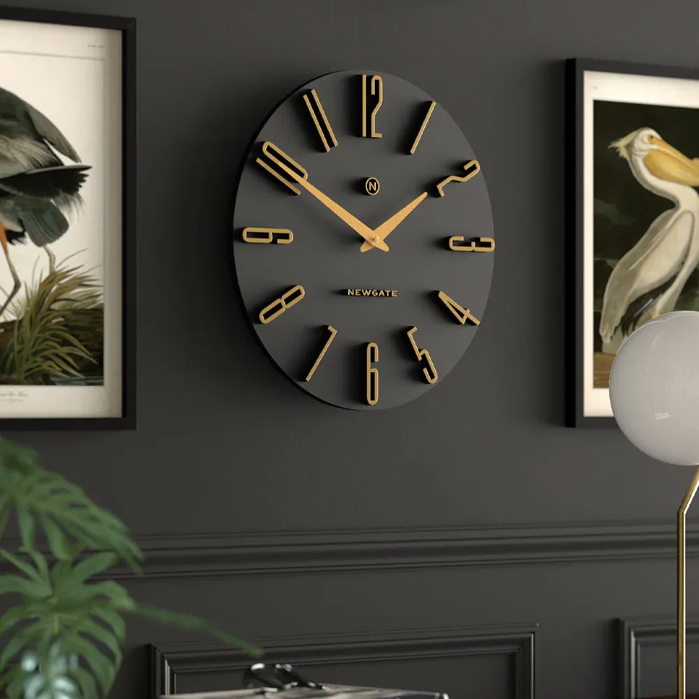 Newgate Empire State Wall Clock-Black V398-NG-EMPIRE-K