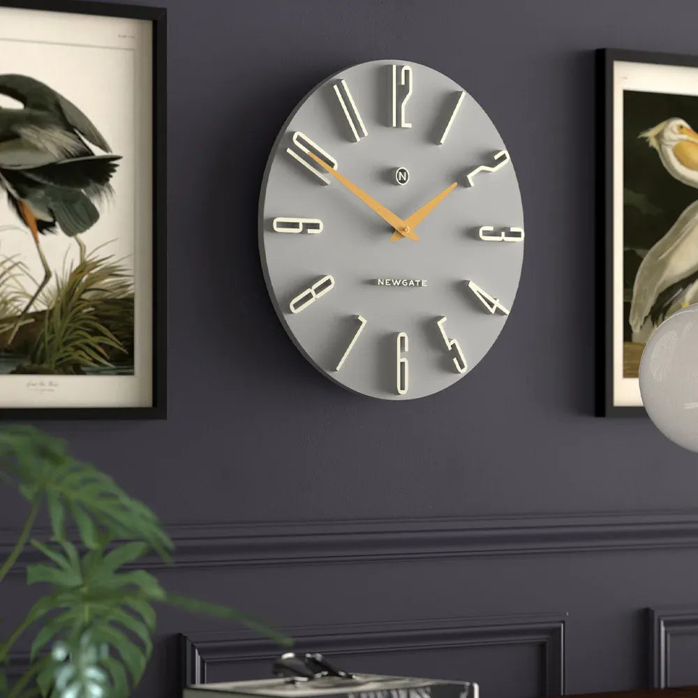 Newgate Empire State Wall Clock-Grey V398-NG-EMPIRE-OGY