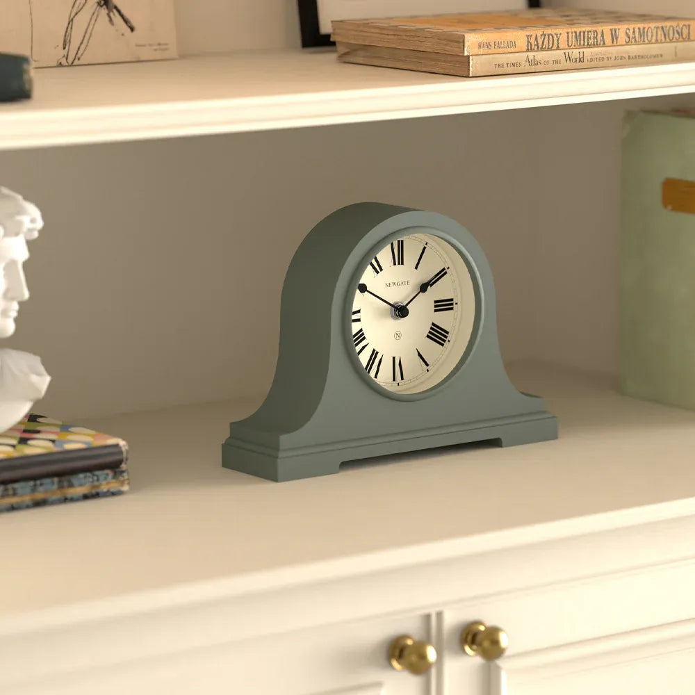 Newgate Broadway Mantel Clock-Asparagus Green V398-NG-MANBWAY321ASG