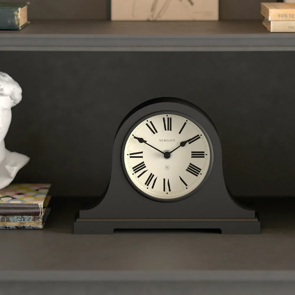 Newgate Broadway Mantel Clock-Black V398-NG-MANBWAY321K