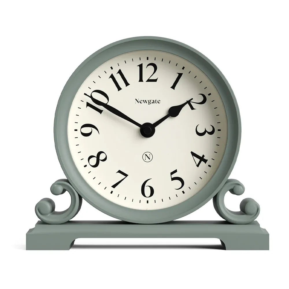 Newgate Divisadero Mantel Clock-Asparagus Green V398-NG-MANDIV183ASG