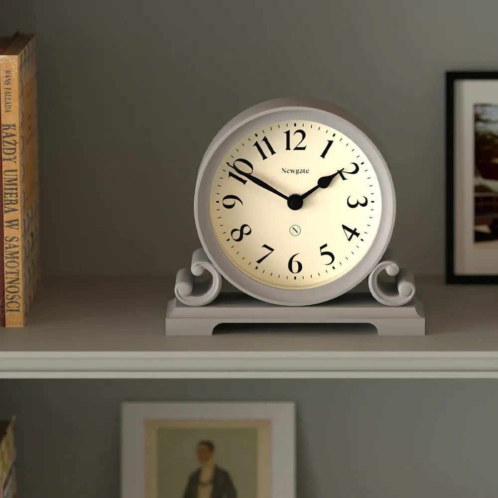 Newgate Divisadero Mantel Clock-Clock Grey V398-NG-MANDIV183CGY