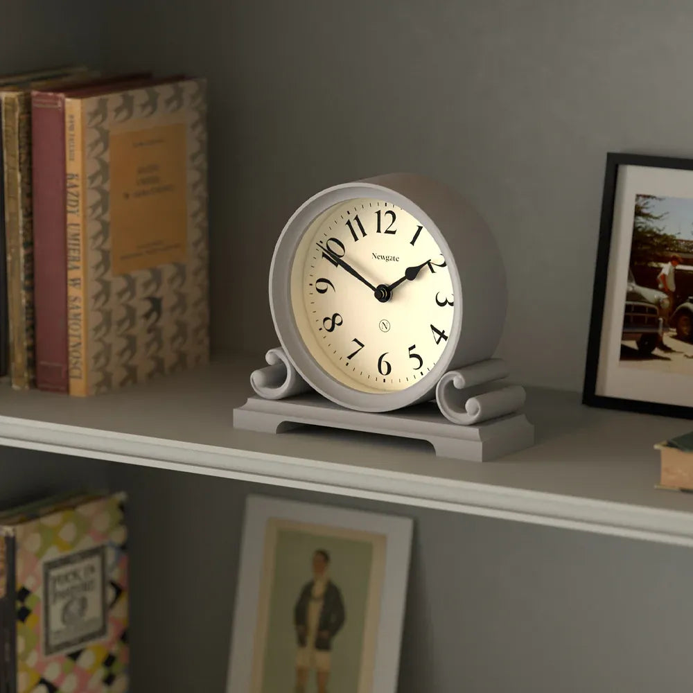 Newgate Divisadero Mantel Clock-Clock Grey V398-NG-MANDIV183CGY